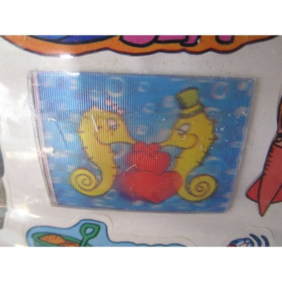 Fantastic Plastic 3D Stickers Extra Bonus Vintage 1983 Gordy Intl Factory Sealed - Picture 6 of 9